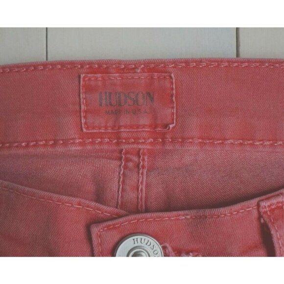 Hudson Jeans Nico Skinny WM407JFD Cher Faded Red Made in U.S.A ( 26 ) - Picture 4 of 6